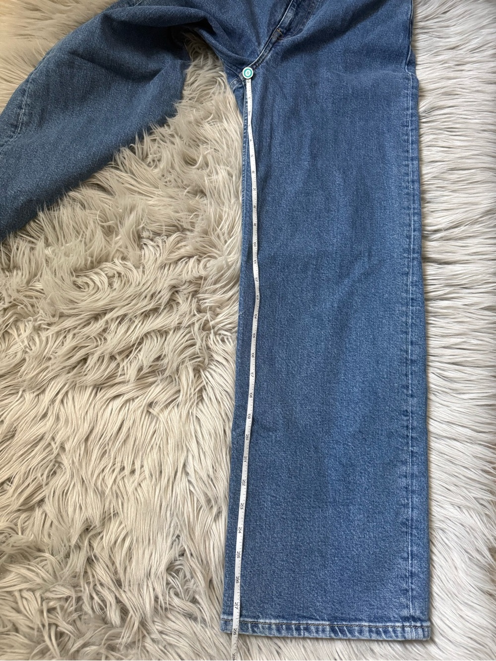 & OTHER STORIES High Rise Wide Leg Jeans Blue Denim Size 28 - Picture 8 of 9